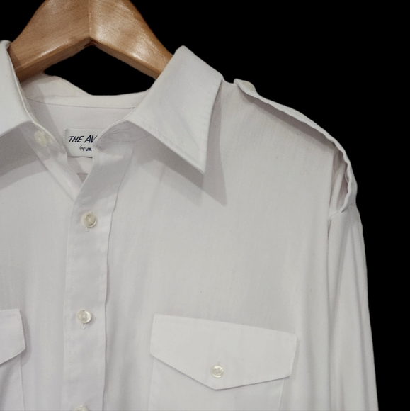The Aviator by Van Heusen white shirt 18 1/2. 34/35 - Picture 3 of 13